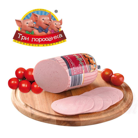 Saucisse de viande "Doktorskaja" simple avec de leau potable et de la fécule de pomme de terre