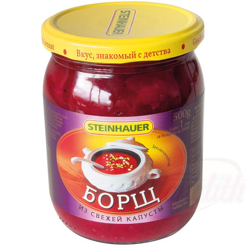 Soupe "Borchtch" avec du chou blanc