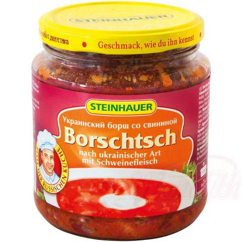 Borchtch à lukrainienne avec viande de porc