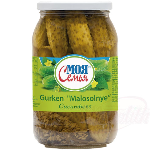 "MOJA SEMJA" Concombres marinés "Malosolnye".