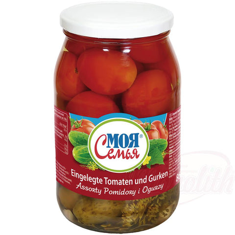 "MOJA SEMJA" Tomates et concombres marinés