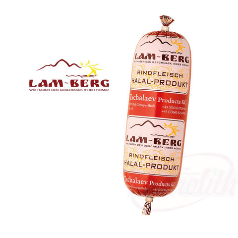 Saucisson cuit de bœuf HALAL "Servelat Kavkazskij", fumé à chaud