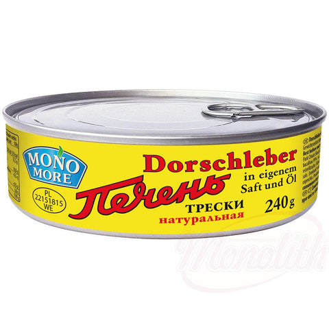 Foie de morue "MONO MORE". 240g