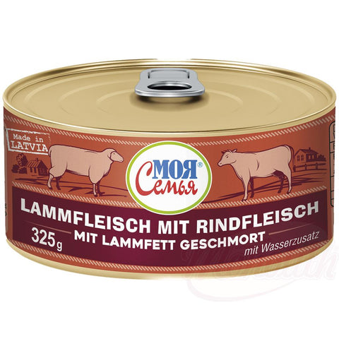 Viande d’agneau avec viande de bœuf, braisée "My family". 325g