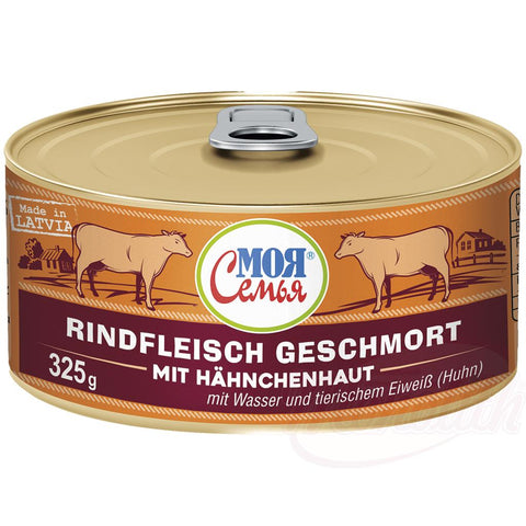 Viande de bœuf braisée. "My Family" 325g