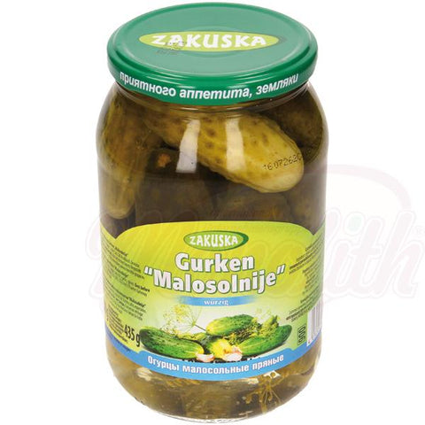 Würzig eingelegte Gurken Malosolnije