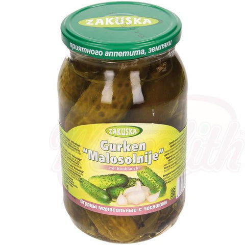 Eingelegte Gurken "Malosolnije" mit Knoblauch