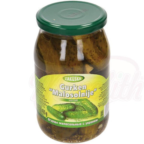 Eingelegte Gurken "Malosolnije" mit Dill