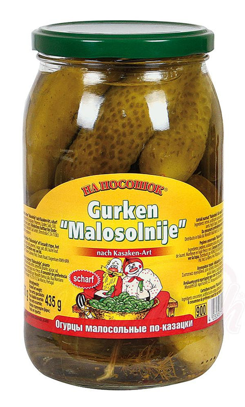 Eingelegte Gurken nach kasachischer Art „Malosolnije“, scharf