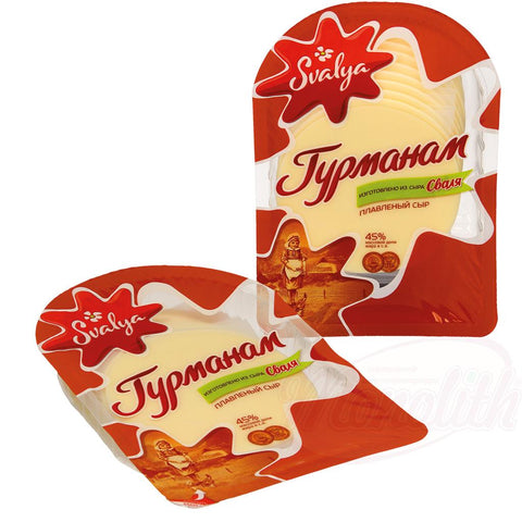 Préparation de fromage fondu "Gurman" en tranches 45% MG/ES