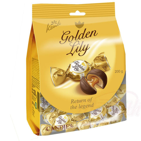 Confiserie à la pomme de terre "Solotaya Lilia" fourrée au goût de lait (22,1%) et recouverte dun glaçage gras contenant du cacao (21%)