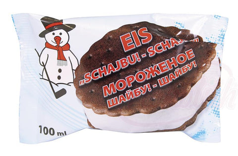 "Schajbu! - Schajbu!", crème glacée entre deux gâteaux secs au chocolat