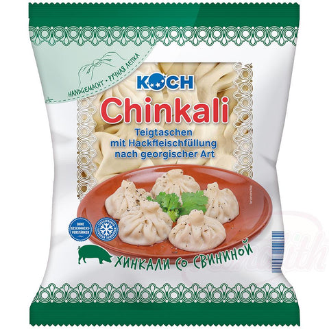 Ravioles farcies à la viande de porc "Chinkali", surgelé.
