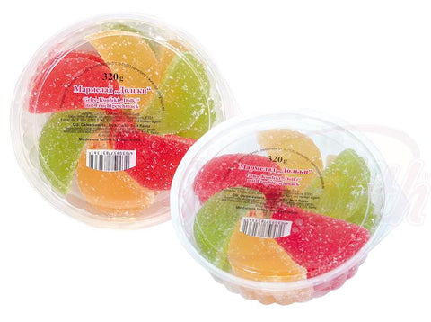 Confiserie en gelée "Marmeladnie dolki" au goût de fruits