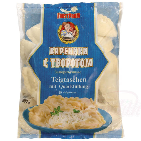 Chaussons "Wareniki" fourrés au fromage blanc à 35%, surgelés