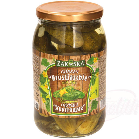 Eingelegte Gurken „Hrustjaschie“ mit Dill