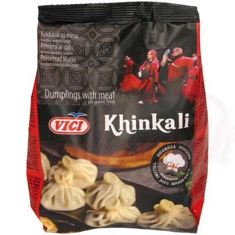Chaussons farcis à la viande Khinkali , précuit, surgelé