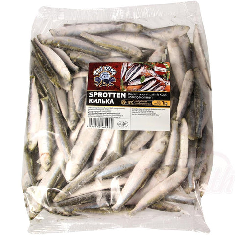 SPRATS avec la tête, non éviscérés congelés (Sprattus sprattus)