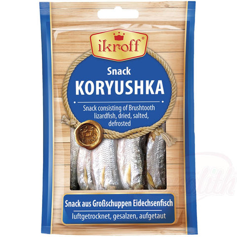 Snack de grandes écailles de poisson-lézard, séché à lair, salé, décongelé