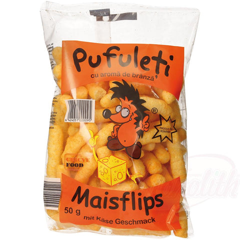 Flips de maïs au goût fromage "Pufuleti"
