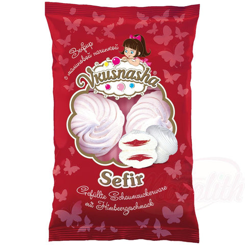 Sucre mousseux fourré "Sefir Vkusnasha" au goût de framboise
