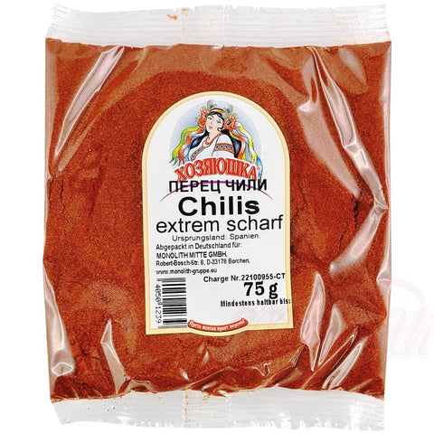Gemahlene Chili, extra scharf
