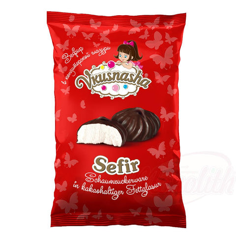Sucre mousseux "Sefir" dans un glaçage gras contenant du cacao