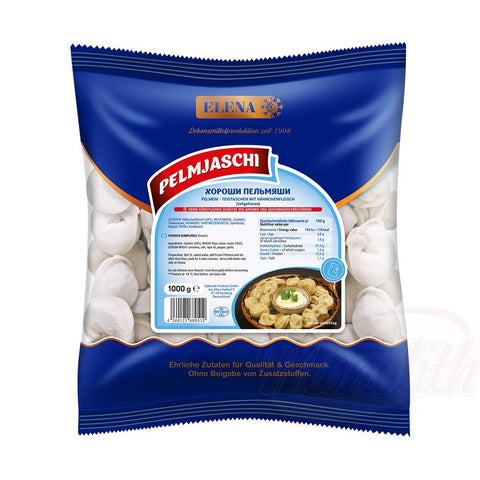 Pelmeni-pâte avec une farce de viande hachée de poulet.