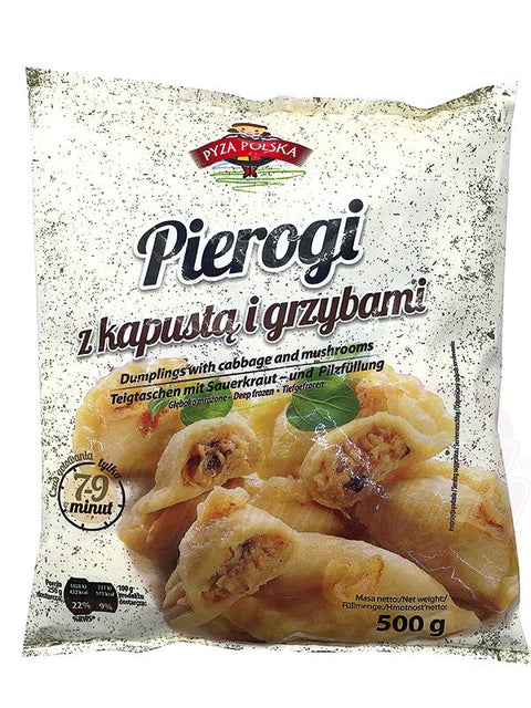 Chaussons farcis de choucroute à 40% et de champignons Pirogi z kapusta i grzybami